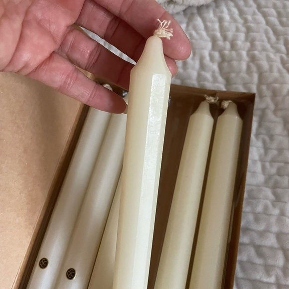 VTG SET OF 6 PARTYLITE 8" DINNER CANDLES UNSCENTED COLOR IVORY - Picture 4 of 6